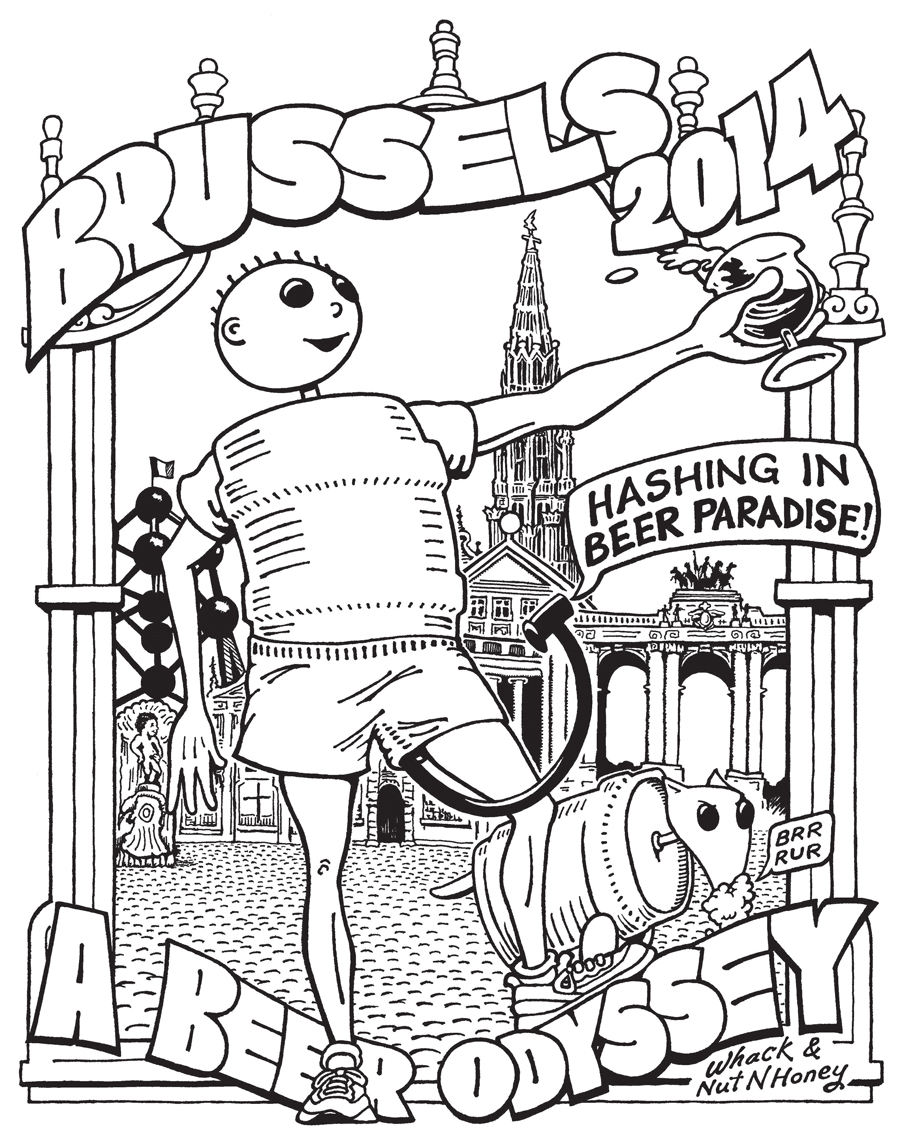 Hash Boy Brussels Beer Odyssey 2014 Event Shirt Tee