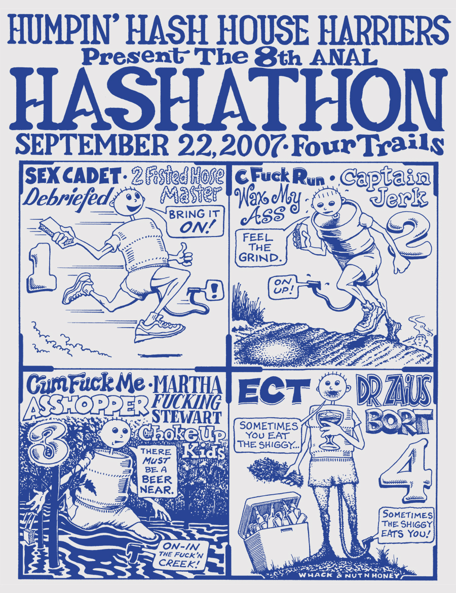 Hash Boy Humpin' Hash 8th Hashathon (2007) Tee