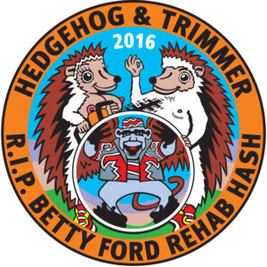 Hedgehog & Hedgetrimmer R.I.P. Betty Ford Rehab Hash Patch (2016) by Nut N Honey
