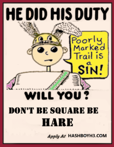 Hash Boy Do Your Duty Poster - Don't Be Square Be Hare (2020)