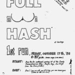 San Diego Original Full Moon H3 Hash #1 (1986) First Ever Full Moon Hash Flyer
